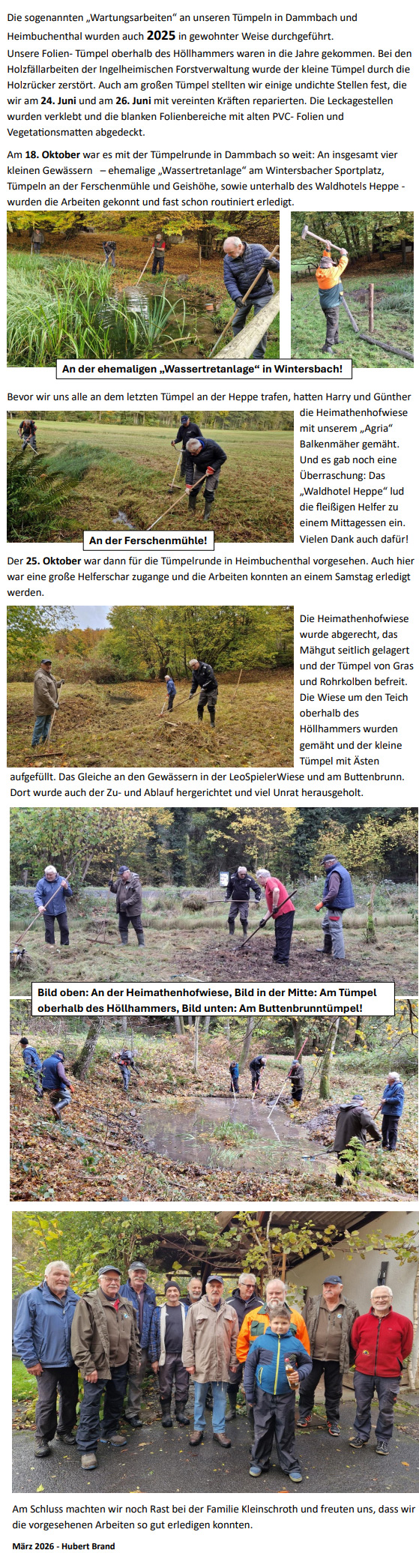 Biotop und Landschaftsschutz Arbeitskreis Natur Spessart